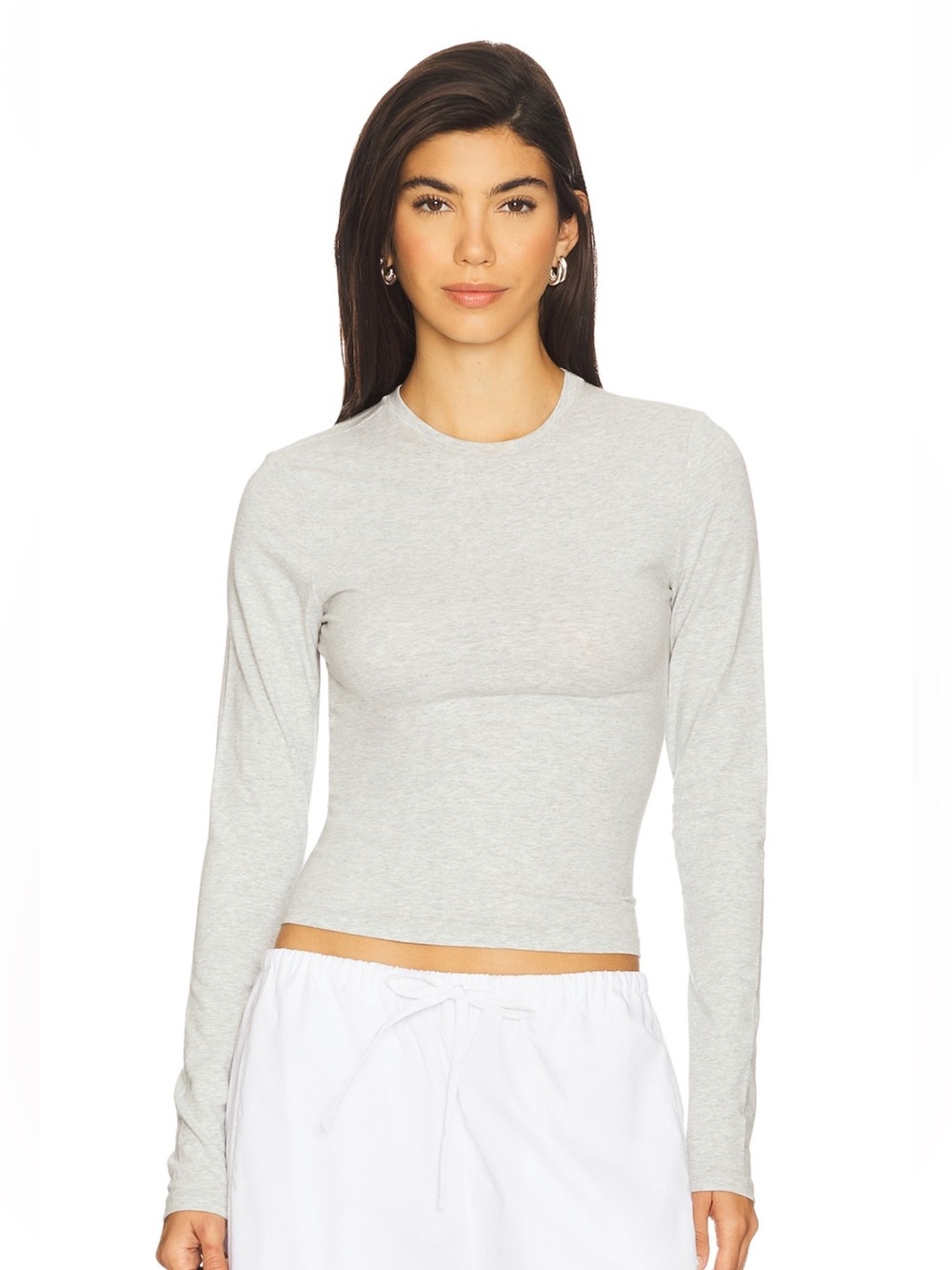 SKIMS Cotton Jersey Long Sleeve Tee